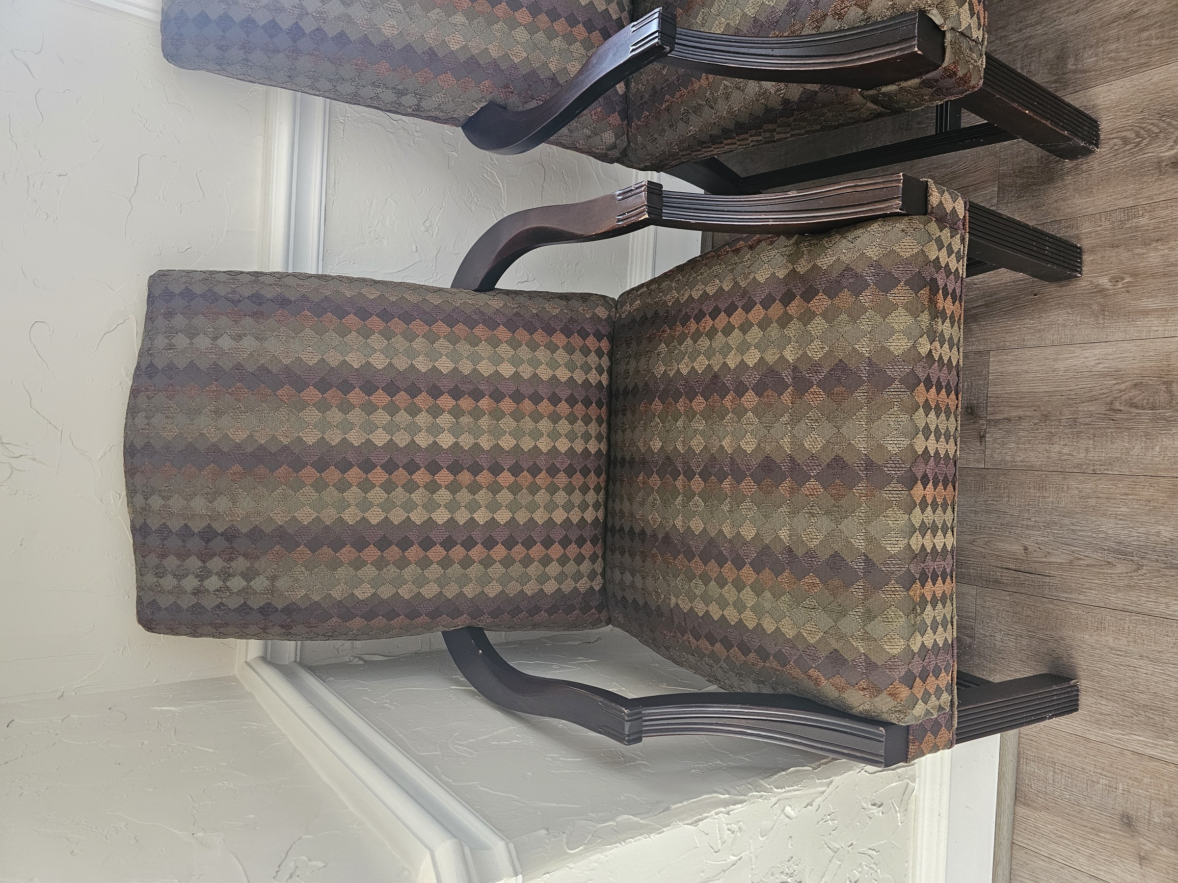 Classified - Waiting Room Chairs - Brown Diamonds 1